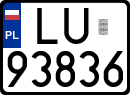 License plates of Poland, Regular car plates
