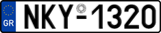 License plate of Greece, Cars