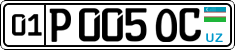 License plate of Uzbekistan, Private owners