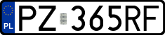 License plates of Poland, Regular car plates
