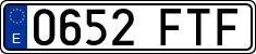 License plates of Spain, Ordinary (2000)
