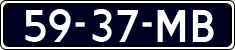 License plate of the Netherlands, Commercial Vehicles (1951-1994 system)