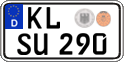 German license plate, Regular plates
