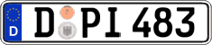 German license plate, Regular plates