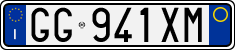 License plate of Italy, Cars (1994 year series)