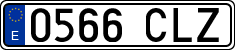 License plates of Spain, Ordinary (2000)