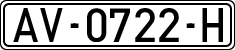 License plates of Spain, 1971 year series
