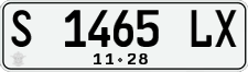 License plate of Indonesia, Regular plates