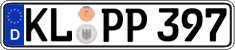German license plate, Regular plates