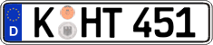 German license plate, Regular plates