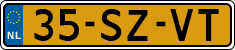License plate of the Netherlands, Cars