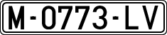 License plates of Spain, 1971 year series