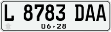License plate of Indonesia, Regular plates