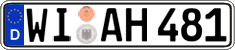 German license plate, Regular plates