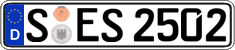 German license plate, Regular plates