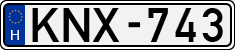 license plates of Hungary, Cars (1990)