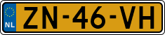 License plate of the Netherlands, Cars