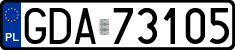 License plates of Poland, Regular car plates
