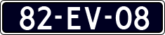License plate of the Netherlands, Cars