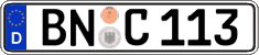 German license plate, Regular plates