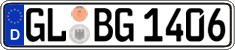 German license plate, Regular plates