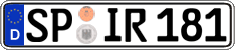 German license plate, Regular plates