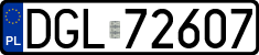 License plates of Poland, Regular car plates