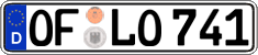 German license plate, Regular plates
