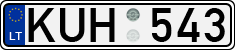 License plate of Lithuania, Cars