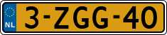 License plate of the Netherlands, Cars