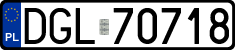 License plates of Poland, Regular car plates