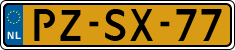 License plate of the Netherlands, Cars