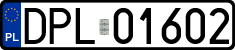 License plates of Poland, Regular car plates