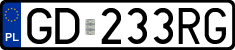 License plates of Poland, Regular car plates