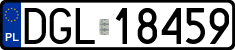 License plates of Poland, Regular car plates