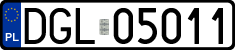License plates of Poland, Regular car plates