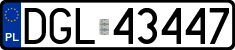 License plates of Poland, Regular car plates