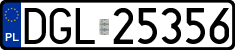 License plates of Poland, Regular car plates