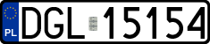 License plates of Poland, Regular car plates