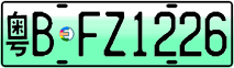 License plate of China, Electric vehicles