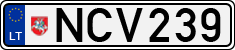 License plate of Lithuania, Cars