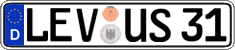 German license plate, Regular plates