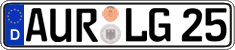 German license plate, Regular plates