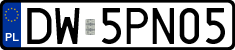 License plates of Poland, Regular car plates