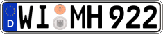 German license plate, Regular plates
