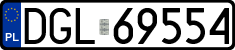 License plates of Poland, Regular car plates