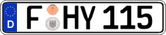 German license plate, Regular plates