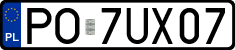 License plates of Poland, Regular car plates