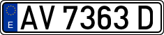 License plates of Spain, 1971 year series