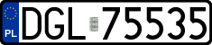 License plates of Poland, Regular car plates